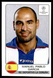 Panini Champions League 2001-2002 Manuel Pablo Garcia Deportivo No. 193