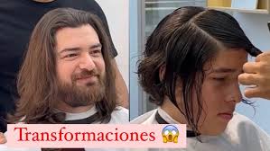 Cambios asombrosos en cortes de cabello masculino #cambiodelook #haircut  #estilo
