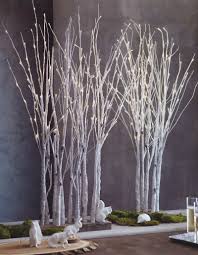 Lighted Birch Tree Forest Contemporary Christmas Decor Modern Christmas Decor Contemporary Christmas