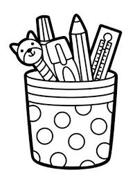 Pen And Pencil Cup Holder Coloring Page In 2021 Coloring Pages Free Printable Coloring Pages Printable Coloring Pages