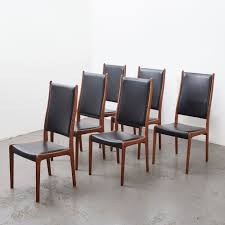 For Sale Johannes Andersen Set Of 6 Dining Chairs For Uldum Denmark 1960s Dining Chairs Chair Dining