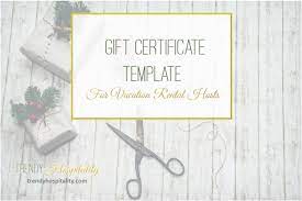Looking for vrbo gift card. Gift Certificate Template For Vacation Rentals Trendy Hospitality