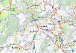 Das prebischtor ist das größte felstor in mitteleuropa und somit eine der meistbesuchten sehenswürdigkeiten in der böhmischen schweiz. Michelin Landkarte Teplitz Stadtplan Teplitz Viamichelin