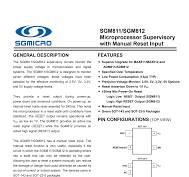 SGM811/SGM812 Microprocessor Supervisory with Manual Reset Input