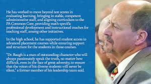 Dr. David Baugh Pennsylvania's 2020 Superintendent of the Year