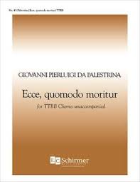 Quomodo orders shortyard to befriend and corrupt easy, driving him into quomodo's debt so quomodo can cheat him out of his land. Giovanni Pierluigi Da Palestrina Ecce Quomodo Moritur Presto Sheet Music