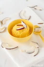 Mango Eis Rezept Gesund Selber Machen Food Blog Schweiz Eis Rezept Glace Selber Machen Kokos Eis Eis Creme Ice Creme Mango Eis Kokos Eis Eis