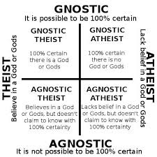 the chart depicts the differences between theists atheists