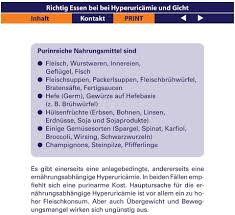 Richtig Essen Bei Gicht Klick Zum Inhaltsverzeichnis Pdf Kostenfreier Download