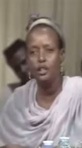 Fadumo Axmed Dhimbiil (1948–2018) recites the powerful gabay Afrika  composed by Ibraahin Gadhle, a poetic reflection