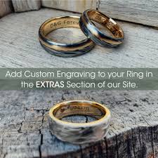 Damascus Steel Ring Handmade Flat Band with 14k White Gold Liner | BOOKMATCHED — Steven Ja