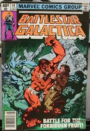 Battlestar Galactica: Battle for the Forbidden Fruit! Marvel Comics NO. 18  Aug. | eBay