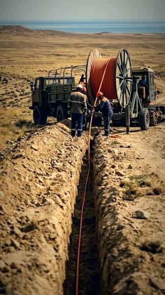 🇰🇿🇦🇿The Presidents officially launched a 380-kilometre fiber-optic  communication line connecting Kazakhstan and Azerbaijan across the seabed  of the Caspian Sea The project was implemented jointly by