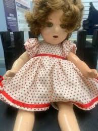 Hello again from jennifer here i have a 1930s shirley temple doll she is stunning no crazing so rare to find dress and shoes are original hair has been. Vintage 15 Shirley Temple Doll Late 1930 S Early 40 S Ebay