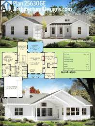 Plan 25630ge One Story Farmhouse Plan Farmhouse Plans Modern Farmhouse Plans New House Plans