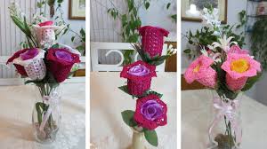 Flores de lana a ganchillo. Como Hacer Flores De Lana A Crochet Distintas Y Bonitas