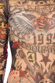 Our custom color tattoos stand out and are some of the most requested pieces, thanks to the skill, dedication, and creative aesthetic of our tattoo artists. Bodysuit With A Tattoo Motif Dsquared2 Vitkac Us