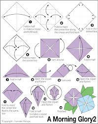 Origami Morning Glory Fabric Origami Easy Origami Flower Origami Instructions