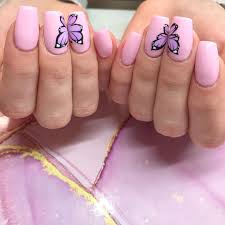 The aesthetics of the design is wonderful and you can cute looking butterfly nail art design. Short Pastel Pink Coffin Acrylic Butterfly Nails Butterfly Pinknails Acrylicnails Nailart Aesthet Lilac Nails Short Pink Nails Pink Acrylic Nails