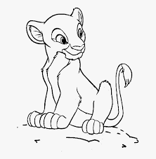 The lion king prepares to defend himself. Baby Lion King Coloring Pages Nala Lion King Drawings Png Image Transparent Png Free Download On Seekpng