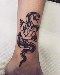 50 Snake Tattoos For Women Tattoo Designs And Meanings Flower Tattoo Designs Tattoos