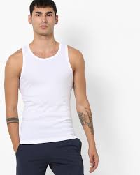 Sleeveless Round Neck Cotton Vest