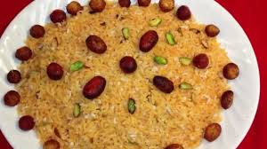 You should end up with a layer of nuts and raisins on top. Jorda Zarda Recipe Eid Special In Bangla By Familytube