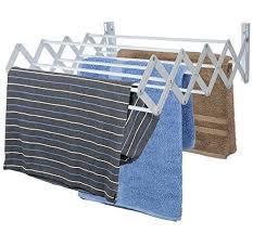 Accordion drying rack wall mount. Sunbeam Wall Mount Folding Accordion Clothes Drying Rack White Buy Online In Faroe Islands At Faroe Desertcart Com Productid 58831705