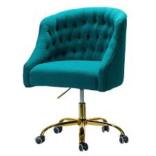 Jayden Creation Lydia Turquoise Velvet Tufted Desk Chair Chm6030 Turquoise The Home Depot Shop for turquoise desk chair online at target.