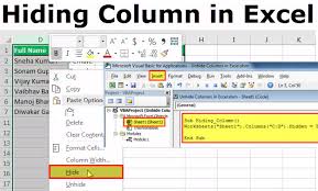 Hide Column In Excel Top 4 Super Easy Methods Including