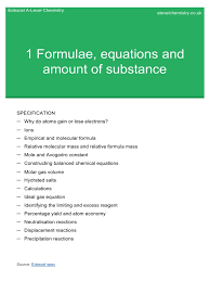 Can you calculate the approximate e. 01 Formulae Equations And Amount Of Substance Mole Unit Molecules