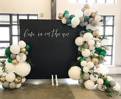 Partywoo Green Gold And Gray Balloons 60 Pcs 10 Inch Party Etsy Wedding Balloons Diy Wedding Photo Booth Baby Shower Photo Booth
