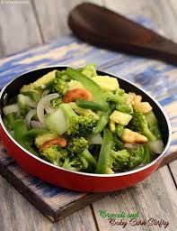 Broccoli And Baby Corn Stir Fry Recipe Broccoli Baby Corn Vegetable Recipe Indian Food Recipes Vegetarian Stir Fry Recipes