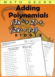 270 Adding And Subtracting Polynomials I Riddle Polynomials Math Expressions Adding And Subtracting Polynomials