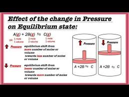 Effect Of The Change In Pressure On Equilibrium State Le Chateliers Prin Equilibrium Le Chatelier S Principle Teaching Science