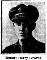 Second Lieutenant Robert Harry Groves London Regiment (Royal Fusiliers).  Died Thursday 12 April 1917