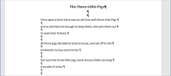 How To Remove Paragraph Symbols For Every Line In Word - Microsoft Word 2016