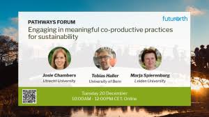 Pathways Forum: Engaging in meaningful co-productive practices for  sustainability