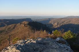 Table Rock Mountain Overlooking The Chimneys Shortoff Mountain And Lake James Linville Gorge Nc Trip Table Rock Mountain Natural Landmarks