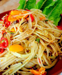 Spicy Green Papaya Salad Papaya Recipes Spicy Salad Spicy Recipes