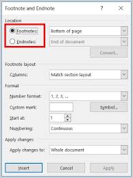 How to insert footnote in word to footnote in ms word, select the text you want the footnote to reference and press ctrl+ alt+f (shortcut) to open the footnote section, then type the footnote text. How To Insert Footnotes And Endnotes In Microsoft Word