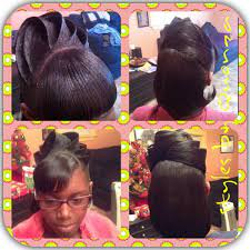 Some Up A Little Down Black Hair Updo Hairstyles Cute Hairstyles For Short Hair Relaxed Hair
