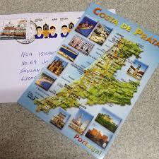 Postcard From Portugal Via Postcrossing Postcard Building For Kids Kajang