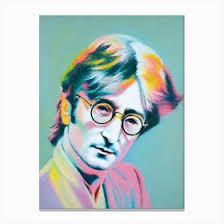 John Lennon Canvas Print by Adam Balthazor Art