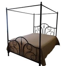 Maybe you would like to learn more about one of these? Restoration Hardware Black Metal Canopy Queen Bed Frame Aptdeco