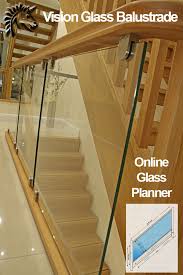 The oak top rail waterfalls down the front of the railing for a modern finish. Glass Balustrade Glass Balustrading Panels Glass Stair Handrails