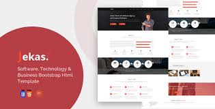 Software Technology Business Bootstrap Html Template Jekas Free Download Nulled Check More At Https Www Geckothemes Com Software Technology Business Boo Di 2020