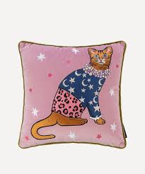 Shop black cat pillow 9258654, read customer reviews and more at hsn.com. Luxury Cushions Silk Floral Patterned Liberty