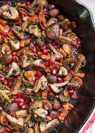 Roasted Mushrooms With Bacon Kevin Is Cooking