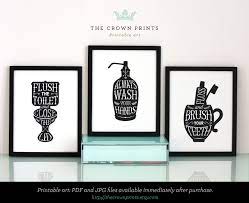 2 to choose from and ready to download and frame, to add a bit of character to any bathroom! Printable Bathroom Wall Art Ideas Trendecors